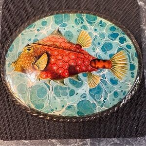 Vintage fish Decorative Belt Buckle